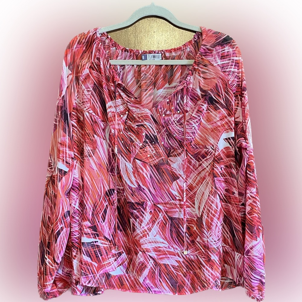 Jennifer Lopez Cold Shoulder Blouse